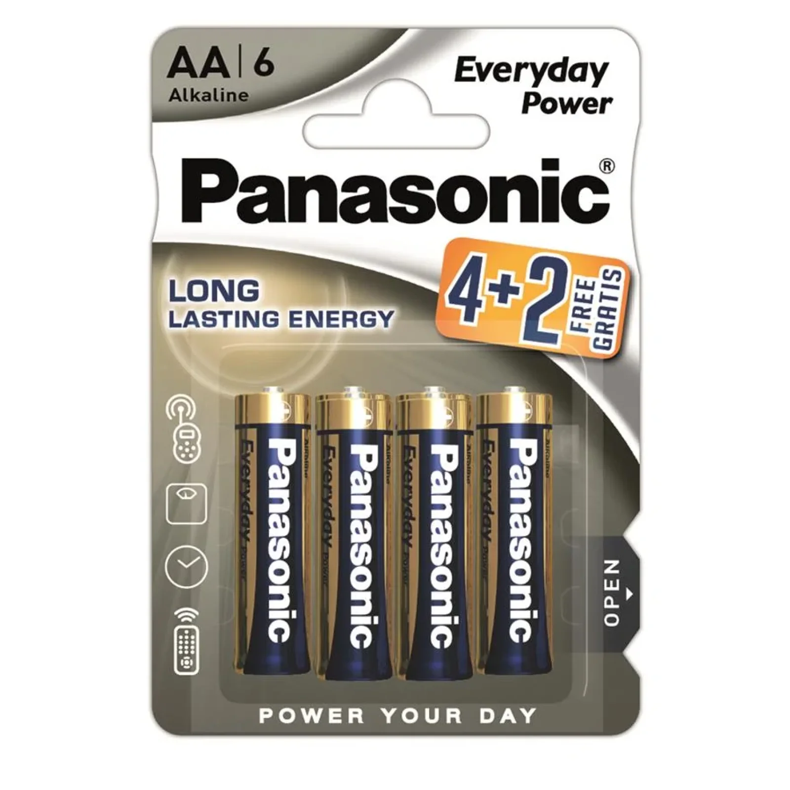 Батарейка Panasonic Everyday Power лужна AA блістер, 6 шт., LR6REE/6B2F UA